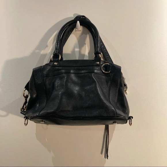 REBECCA MINKOFF  Large Leather Satchel w/ Handles and Strap Fun Lining - Picture 5 of 14